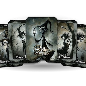 Tarot Luna Gótica - Versión 2 - 78 cartas - Tarot - Baraja de Tarot - Adivinación - Herramientas de adivinación