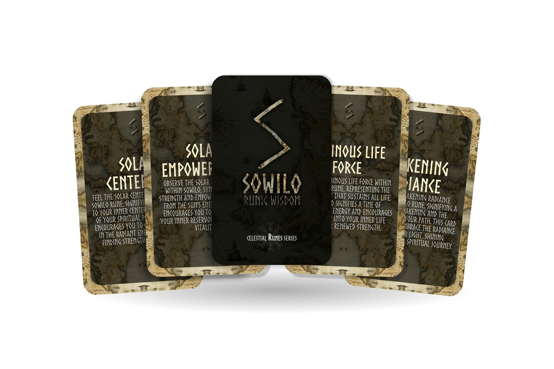 Sowilo Runic Wisdom - Celestial Runes Series - Divination Tools ...