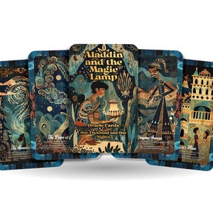 Aladdin e a Lâmpada Mágica - 22 Cartas do Oráculo - Desbloqueie Tesouros Ocultos do Seu Espírito