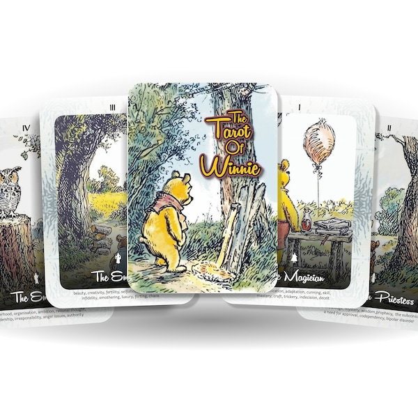 Das Tarot von Winnie – 78 Karten – Tarot – Tarot-Deck – Wahrsagerei – Wahrsagewerkzeuge