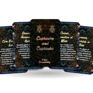 Oráculo de Capricórnio e Capricórnio - Compatibilidade com Zodíaco - Ferramentas de adivinhação - Cartas Oráculo - Compatibilidade com Signos Estelares - Compatibilidade com Horóscopo