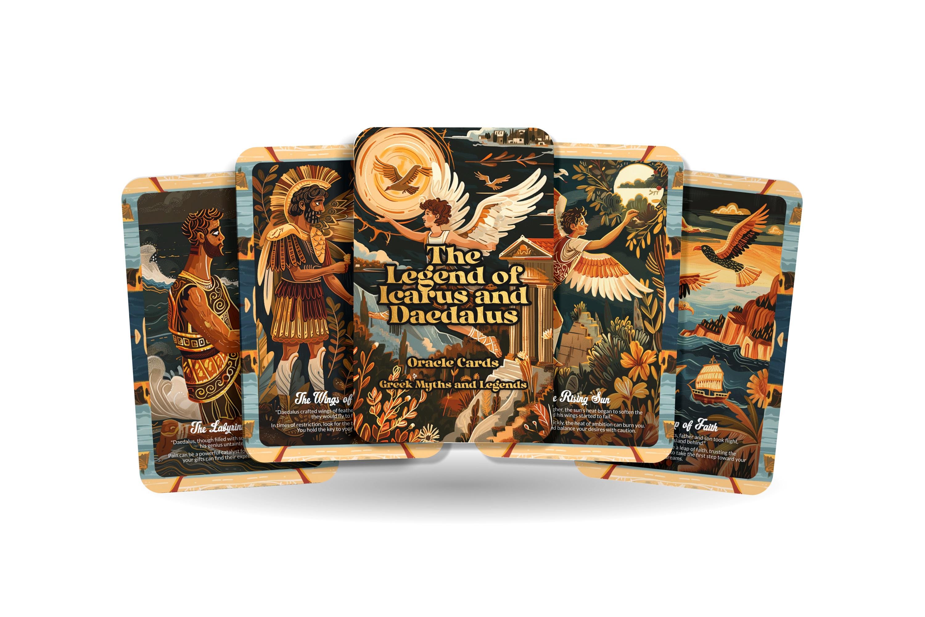 The Legend of Icarus and Daedalus - 22 Oracle Cards - Seek Freedom