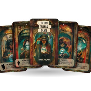 Tarot del adivino - Arcanos mayores - Desvelando el destino a través de la sabiduría eterna - Arte y nostalgia combinados - Herramientas de adivinación