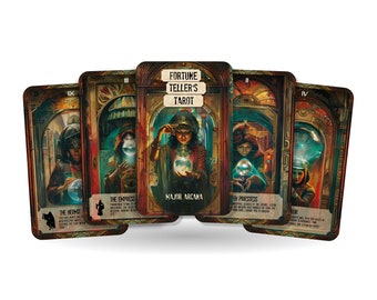 Spådomarens Tarot - Stora Arcana - Avslöjar ödet genom tidlös visdom - Konstnärlighet och nostalgi kombinerat - Spådomsverktyg