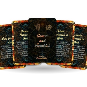 Oracle Gémeaux et Verseau - Compatibilité zodiacale - Outils de divination - Cartes Oracle - Compatibilité signe astrologique - Compatibilité horoscope