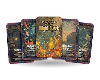 The Oracle of the Night Spark – A Guiding Light Oracle Deck – 22 Oracle Cards – Sparks of Spirit Illumination