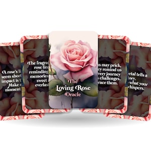 Oráculo da Rosa Amorosa - Uma Jornada Através de Pétalas e Espinhos - Ferramentas de Adivinhação - Cartas de Oráculo