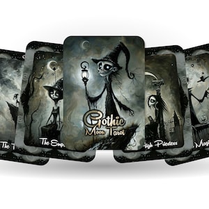 Gothic Moon Tarot -- Version 2 -- 78 cards - Tarot - Tarot Deck - Fortune Telling - Divination tools image 9