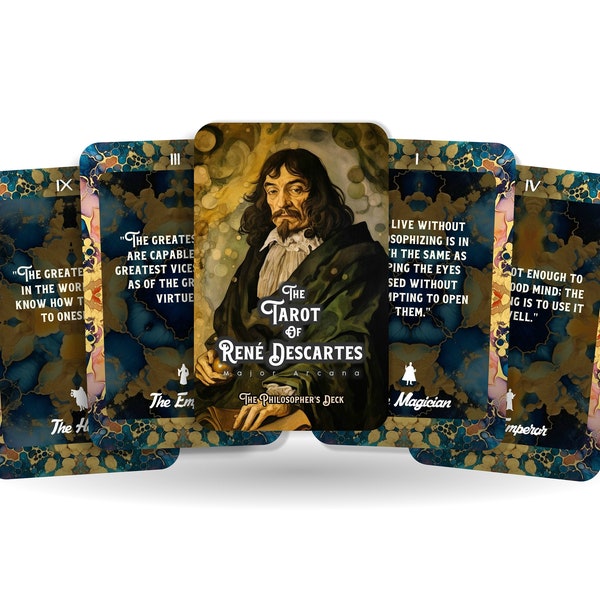 The Tarot of René Descartes - The Philosopher's Deck - Divination tools - Tarot cards  - Major Arcana