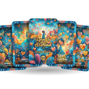 Love Is All Around Oracle Cards - Mindfulness cards - The universal and omnipresent energy of love