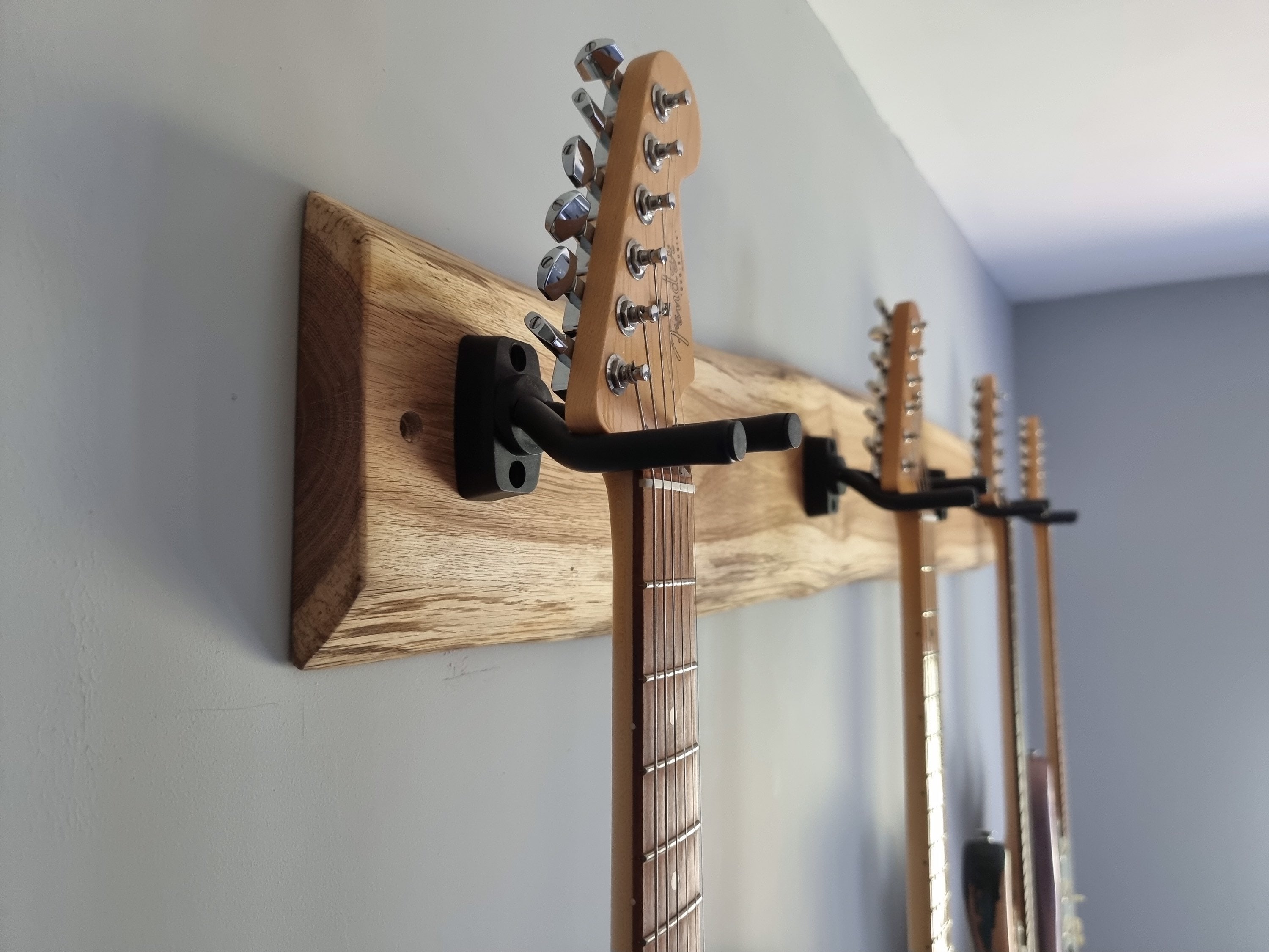 Handmade Oak Guitar Hanger Wood Guitar Holder Etsy UK