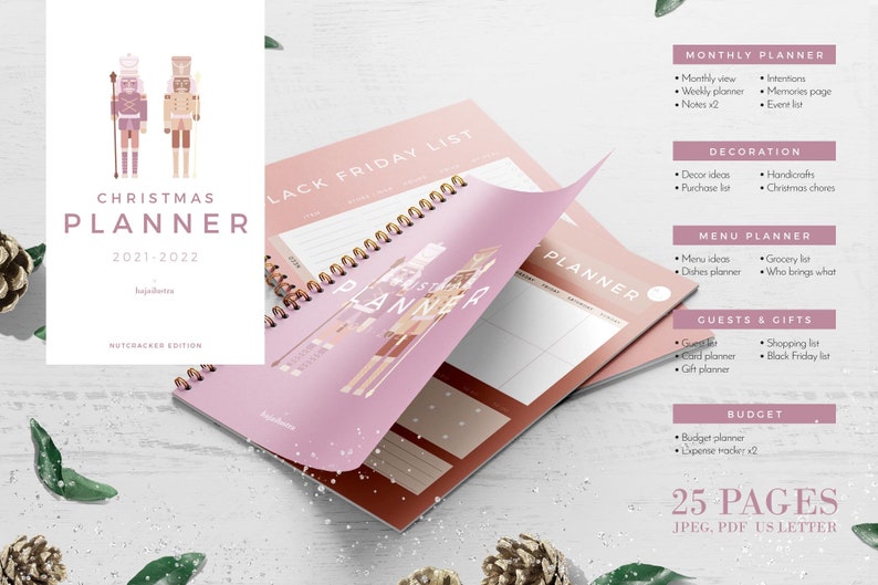 Nutcracker Christmas Printable Planner 2021-22. Holiday to Do Lists ...