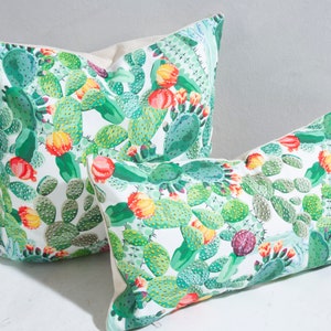 Cactus Pillow Covers, Cactus Lover Pillow Cover, Succulent Cushion Cover, Print Cushion Cover, Botanical Cushion Throw Pillow Case