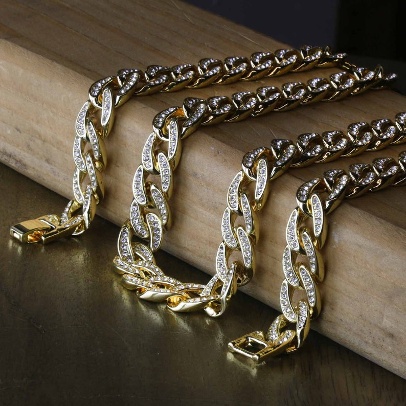 Icebox Minimalist Gold Tone 8mm 30 Iced 