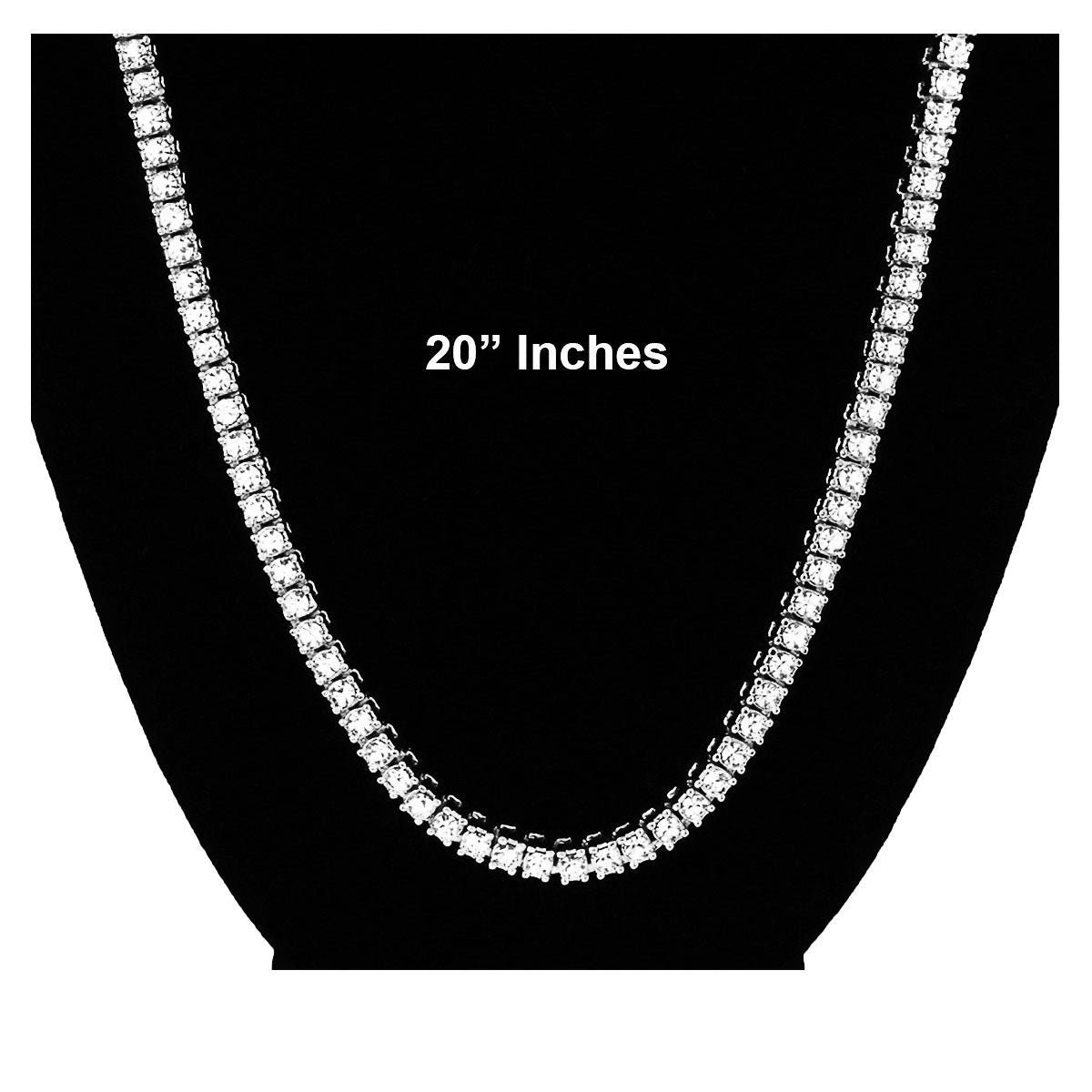 Icebox Minimalist Silver Tone 20 Iced 