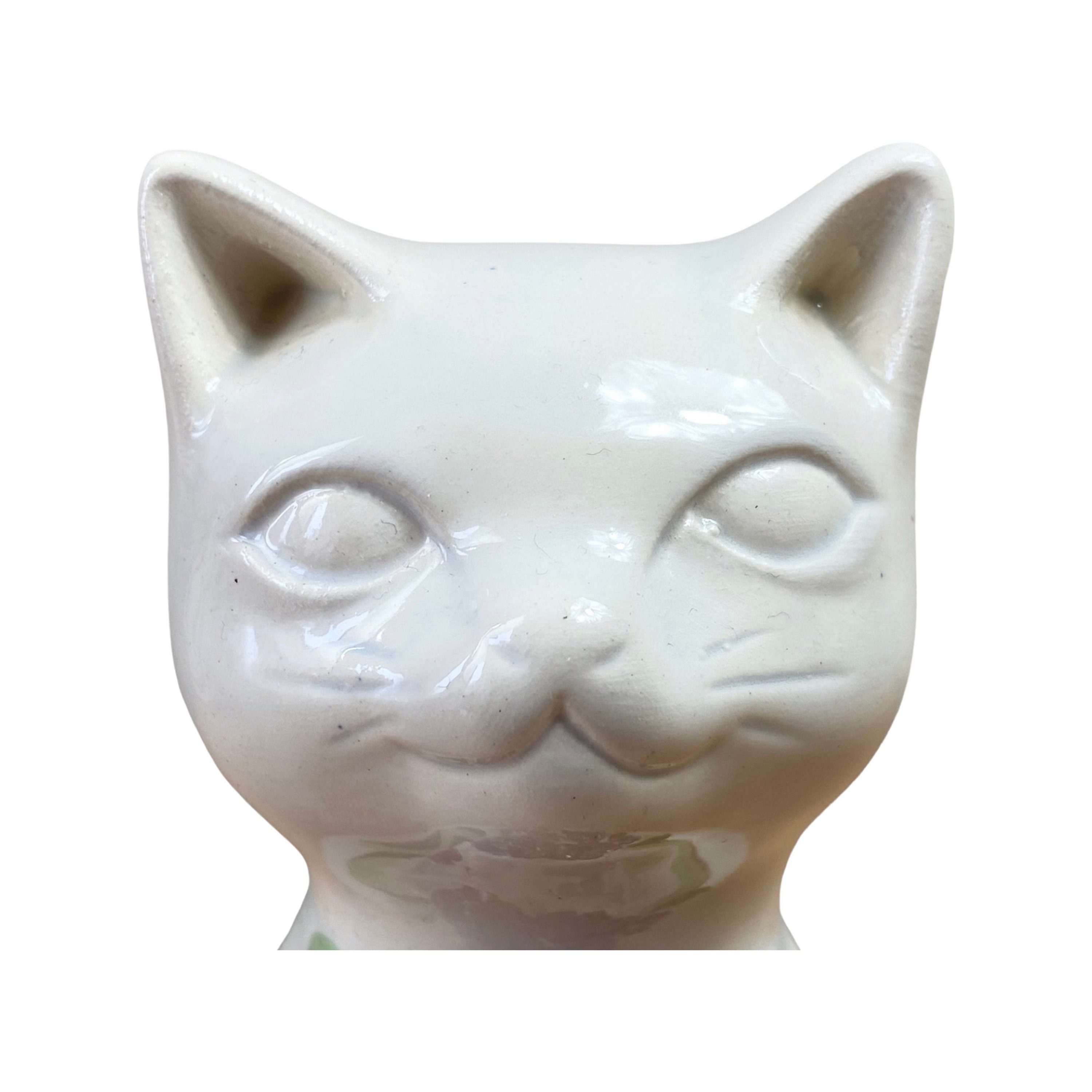 Rosa Ljung 磁器猫。スウェーデン製ヴィンテージ。ヘルシンボリ デコ