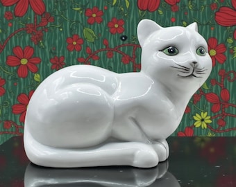 Goebel Cat Figurine Porcelain Multicolor Vintage German 1980s