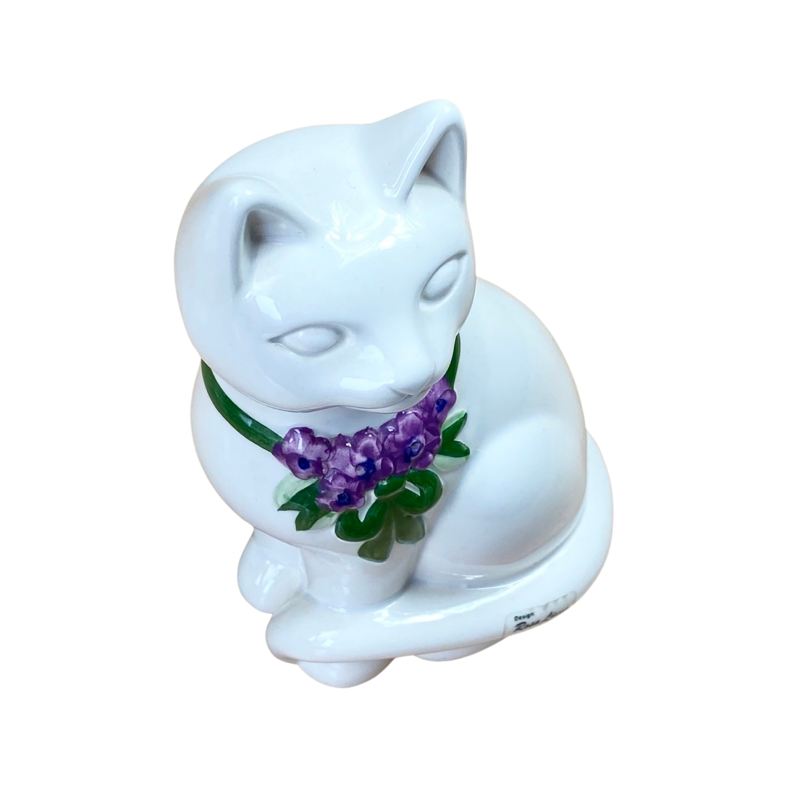 Rosa Ljung 磁器猫。スウェーデン製ヴィンテージ。ヘルシンボリ デコ 