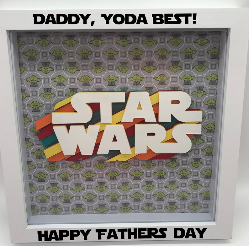 Star Wars Shadow box Fathers Day Gift Galactic Empire Design Etsy
