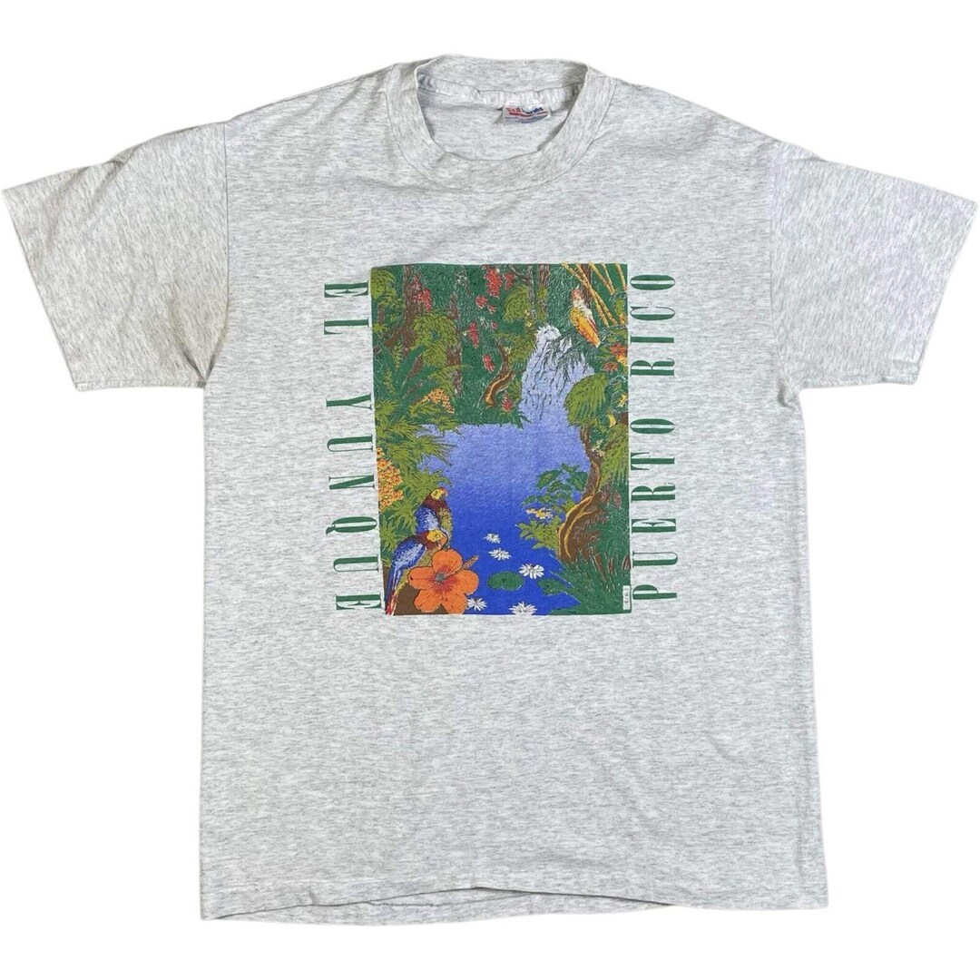 90'S Hanes JOHN NIETO Art T-shirt Made in USA Men's L Vintage cotton black type Vintage Second Hand