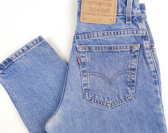 Levi's 510 Jeans Size 25x27, Vintage 80s Blue Levi Jeans Size XS