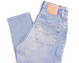 Levi's 901 Made in USA W26 L27 Vintage jeans washed stone Levis on tag W28 L32 Uniqe Rare! Levis 901 women light blue wash 80s 26/27 xxs xs