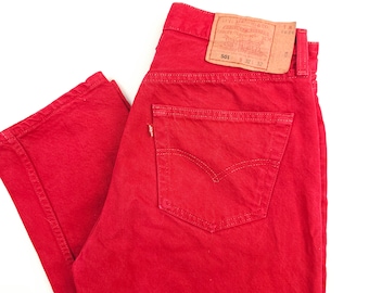 Buy Vintage Pants Size W28 L32 Levi Strauss Levi's 501 Red Tab