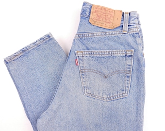 Levi's 901 Made in USA W26 L29 Vintage jeans washed stone Levis on tag W29 L30 Uniqe Rare! Levis 901 women light blue wash 80s 26/29 xxs xs