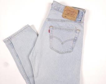 96' Made in USA Levi's 501 W27 L32 Vintage Faded Jeans Levis 501