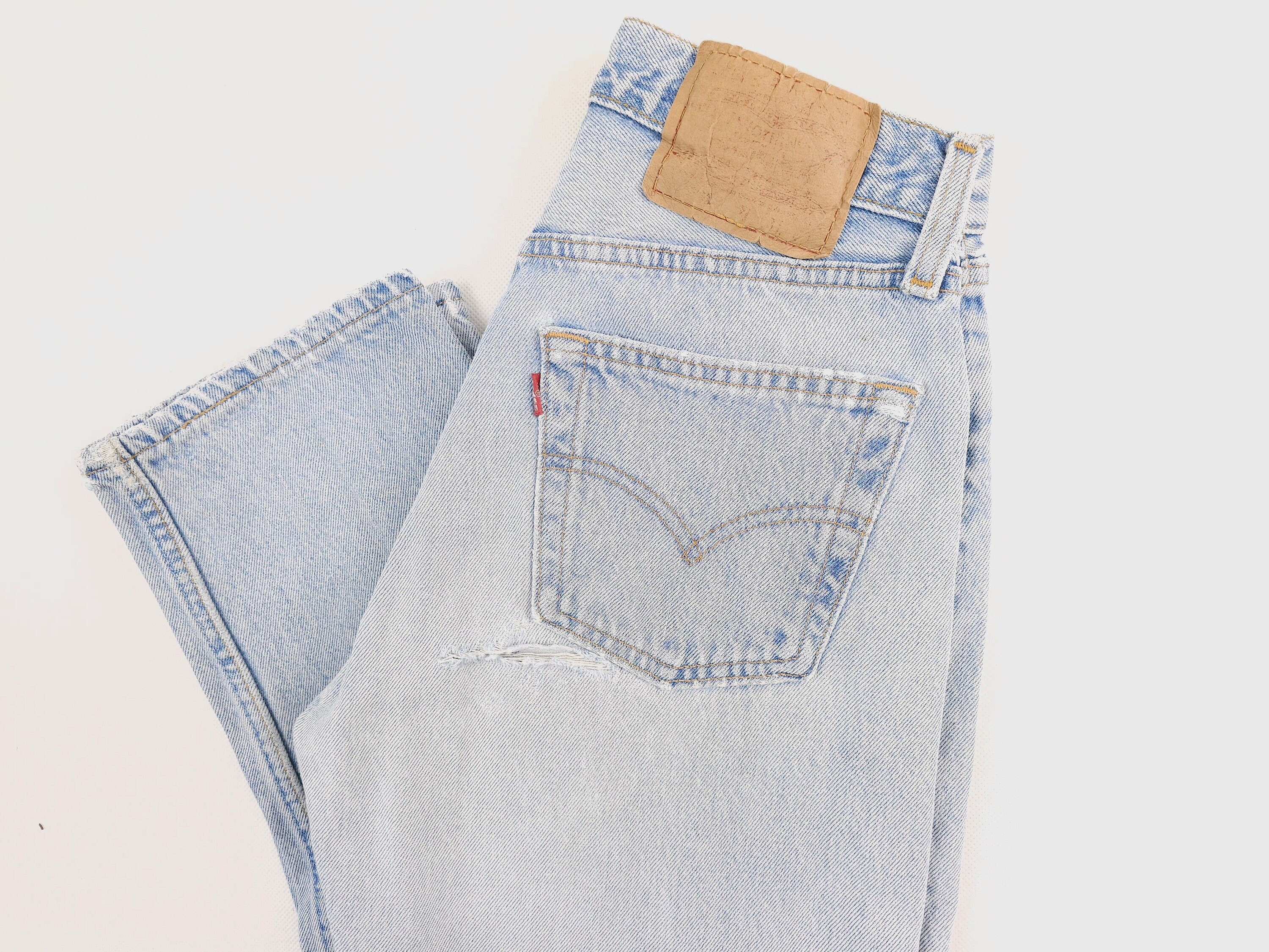 Made in USA Vintage Levi's 501 W26 L30 Distressed Jeans Levis 501