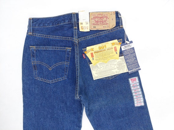 Made in USA New Levi's 501 Vintage Deadstock With Tags W28 L34