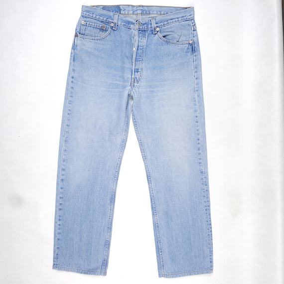 95' Made in USA Vintage Levi's 501 W33 L29 Faded Jeans Levis 501
