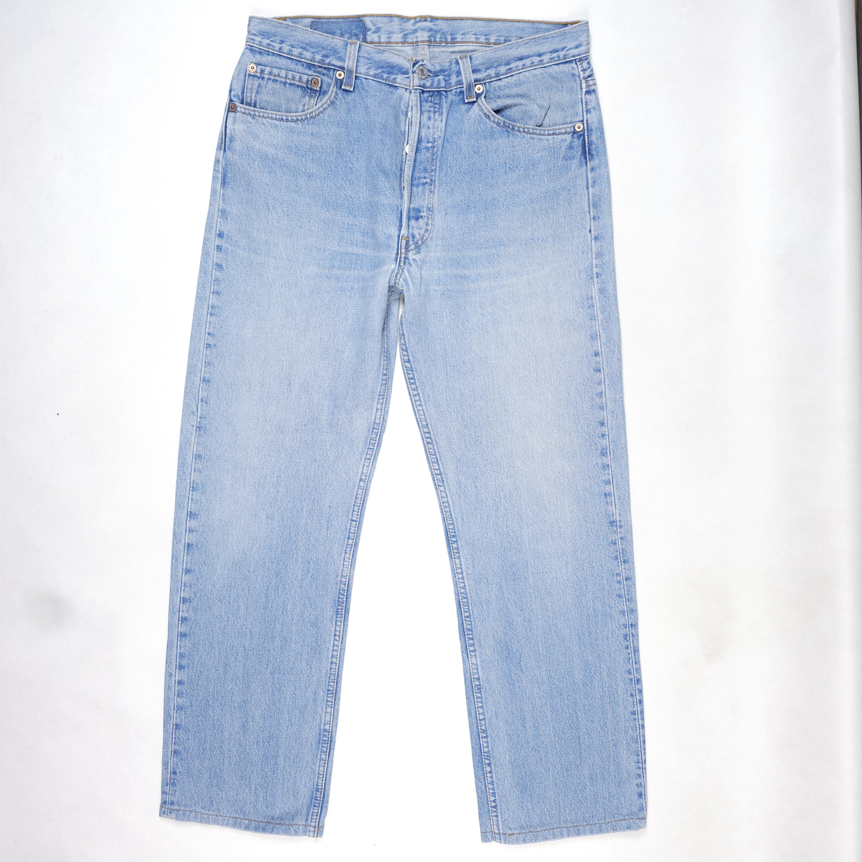 95' Made in USA Vintage Levi's 501 W33 L29 Faded Jeans Levis 501