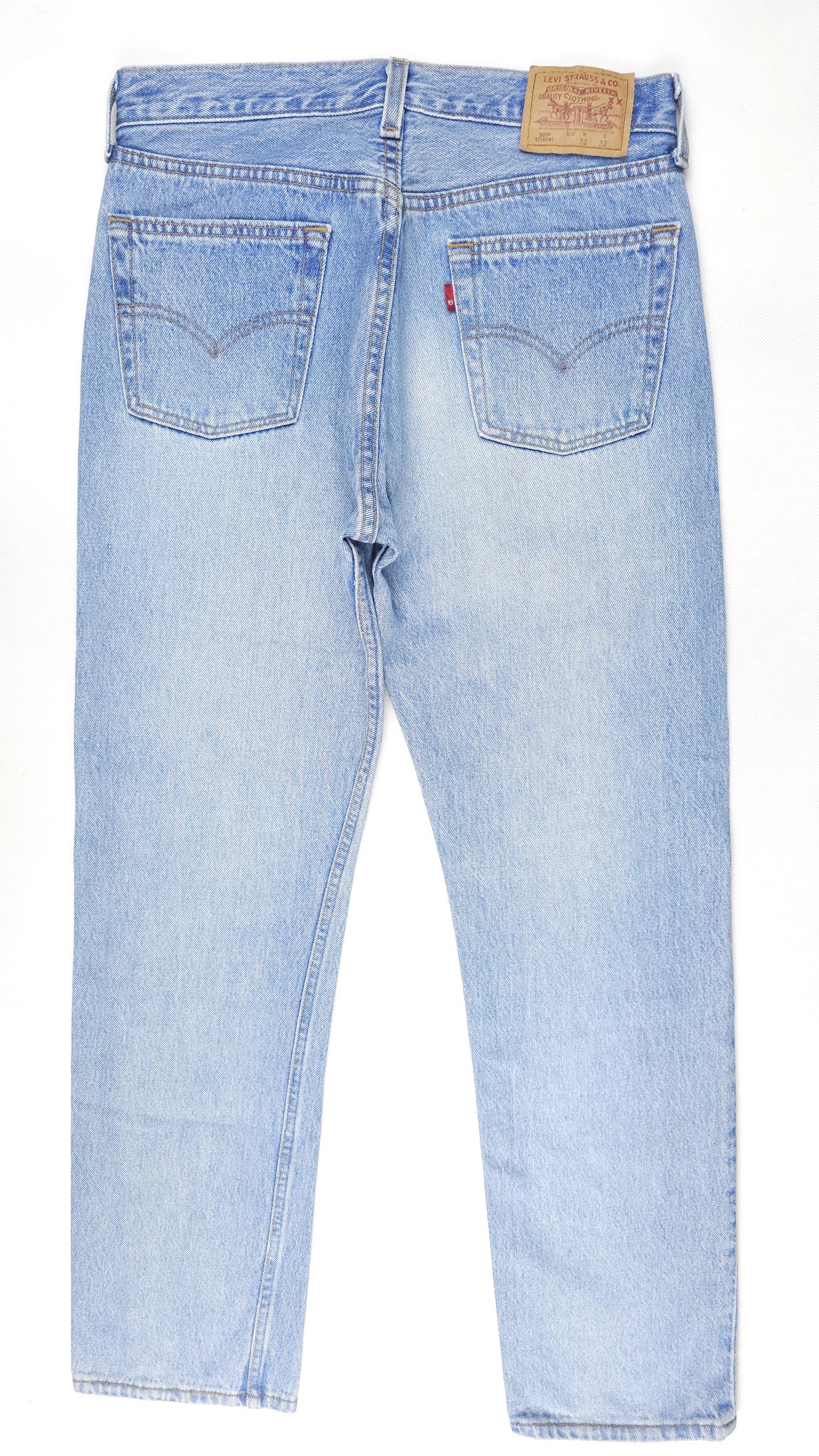 80's vintage LEVI'S501 USA製 （実質W29 L30） Levis 501 Jeans W29 L30 Vintage 501s Blue Stonewash Faded