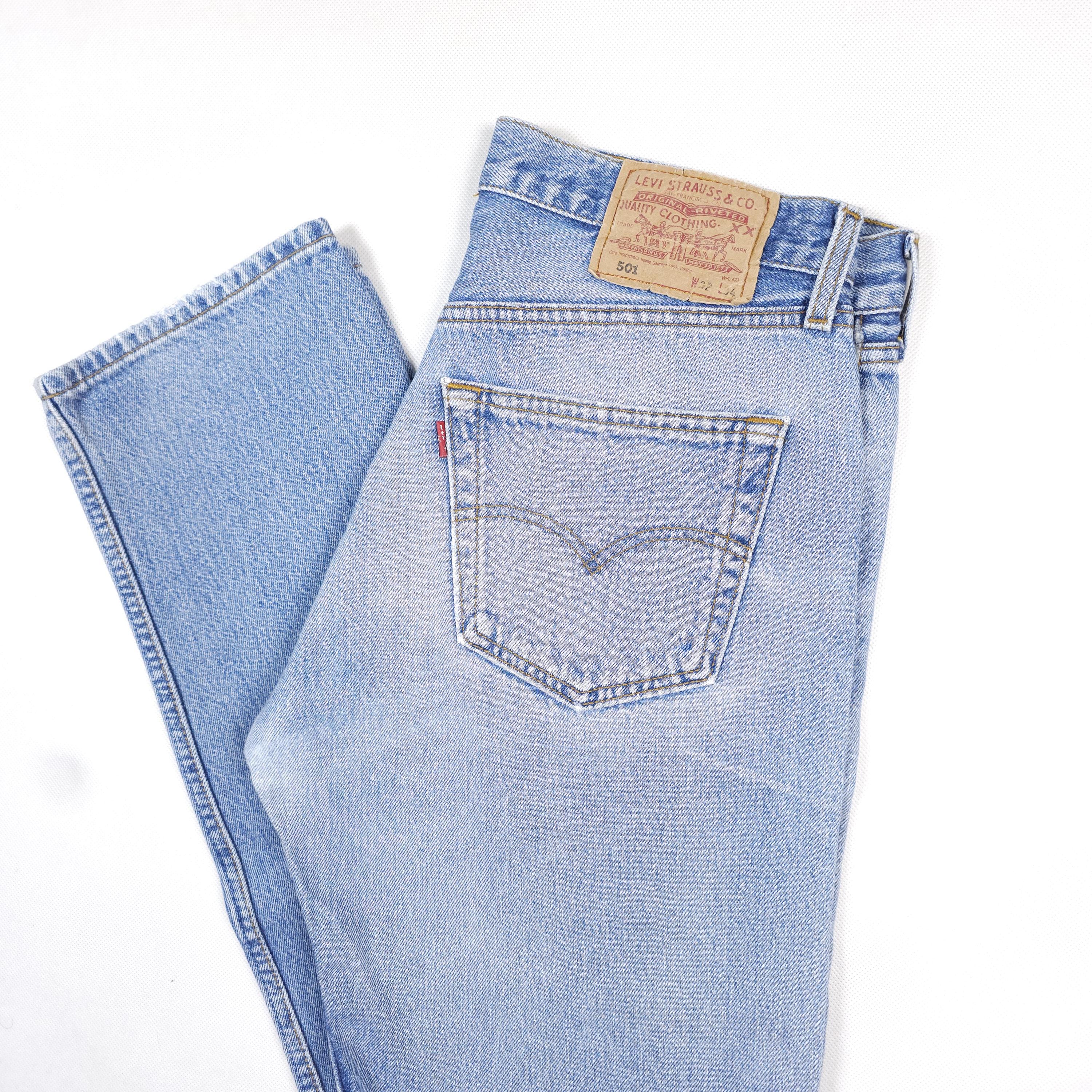 Vintage Levi's 501 W31 L33,5 Distressed Faded Jeans Levis 501 31