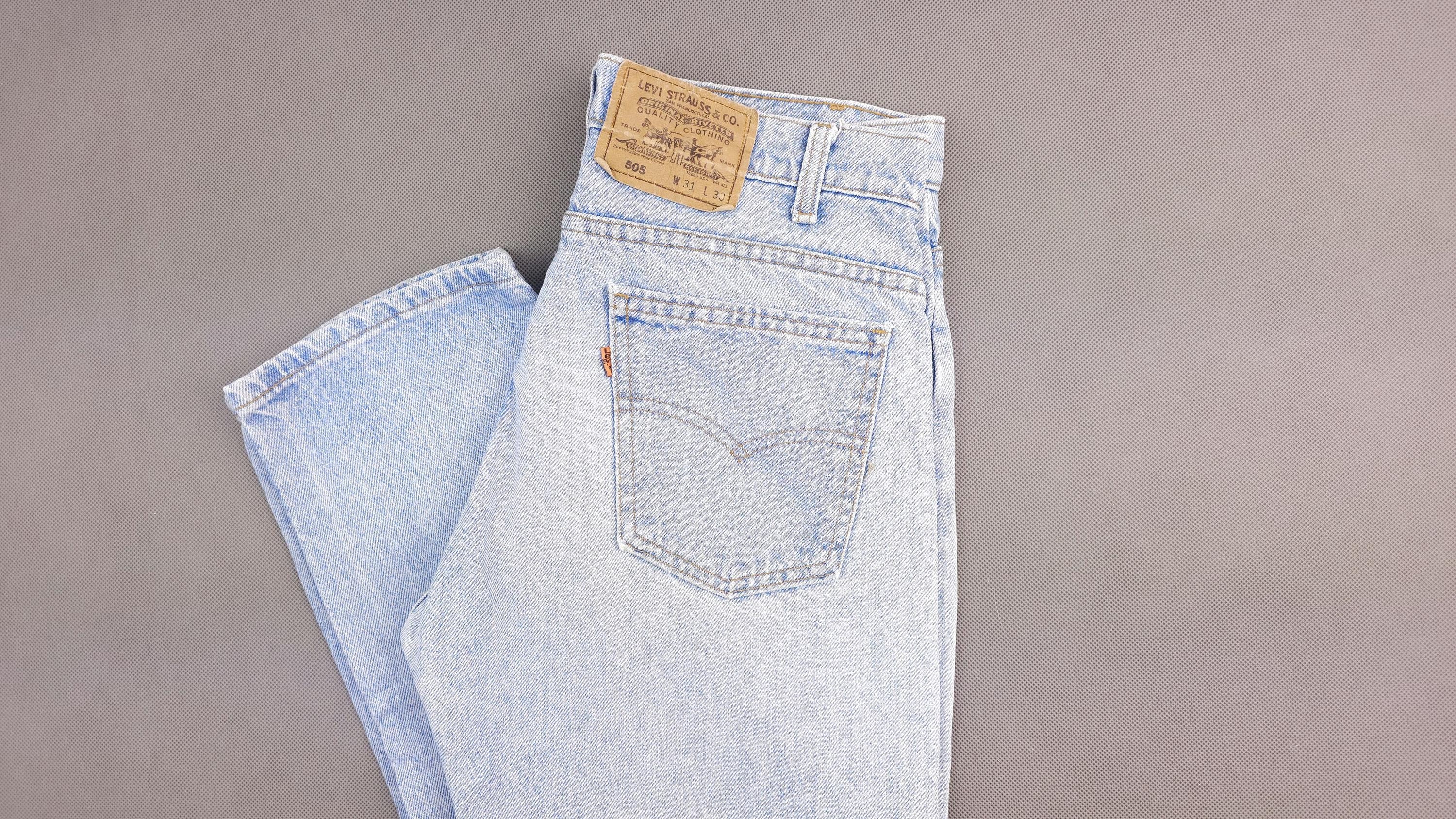 リーバイス505 MADE IN THE USA W31 L34 VINTAGE LEVIS 505 JEANS INDIGO SIZE W31 L34 MADE IN USA