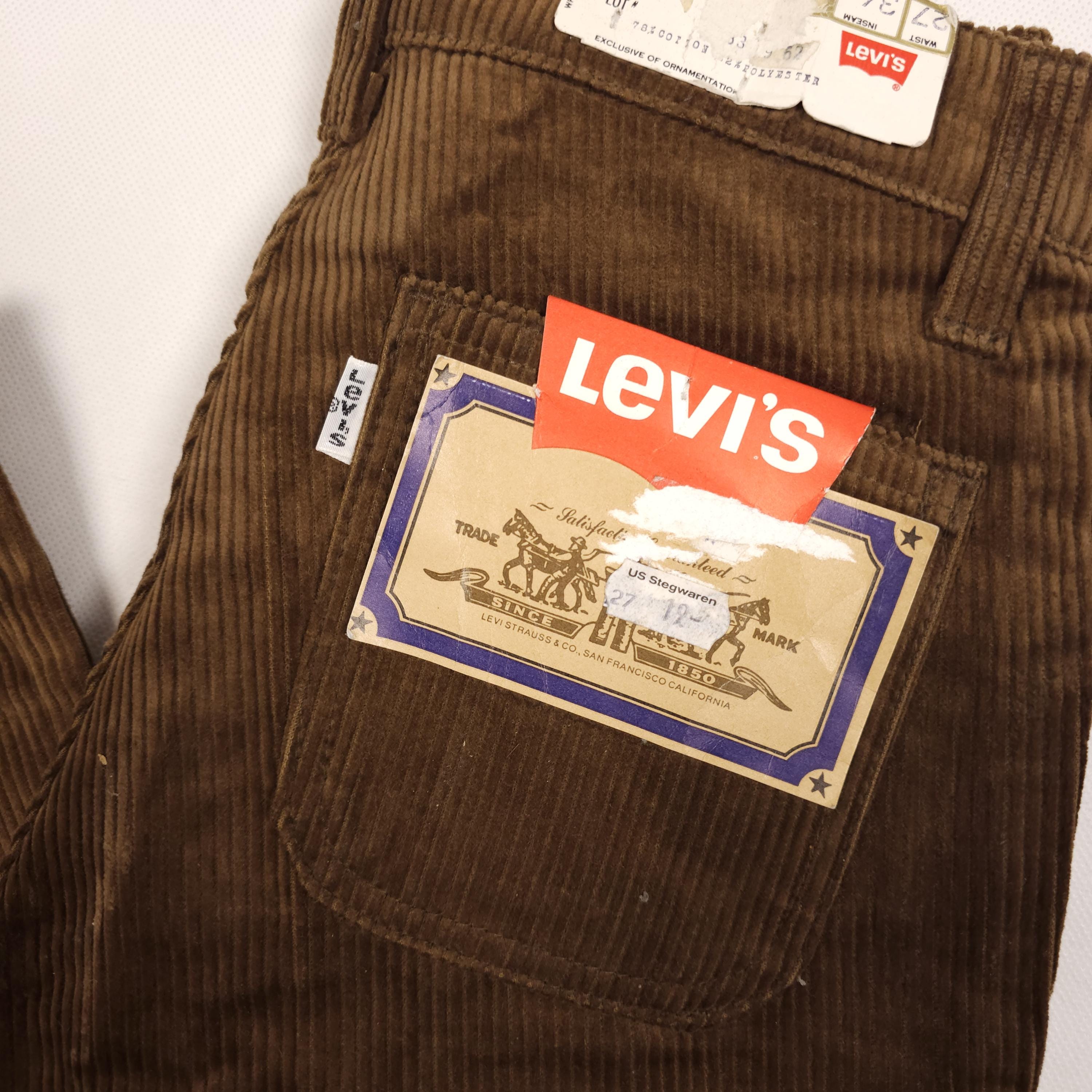 73' New Cord Levi's 632 W24 L35,5 Vintage Deadstock With Tags 24