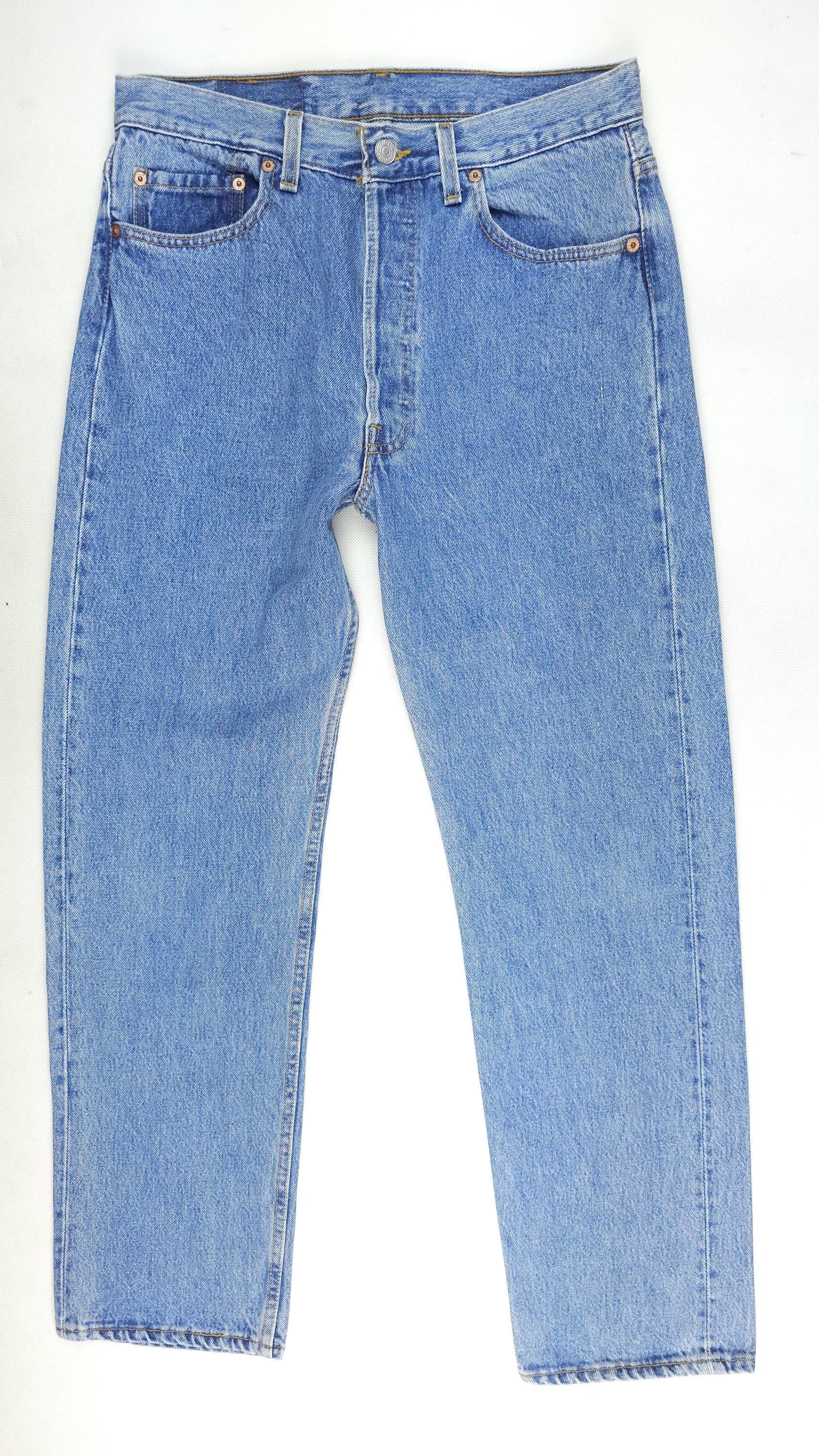 Made in USA Vintage Levi's 501 W31 L30 Light Blue Jeans Vtg Levis