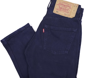 激レア　濃紺　Levi's 501 UK製 W31 ユニオンジャック Vintage Levi's 501 W31 L30 Black RARE Levis 501 Black Men Women