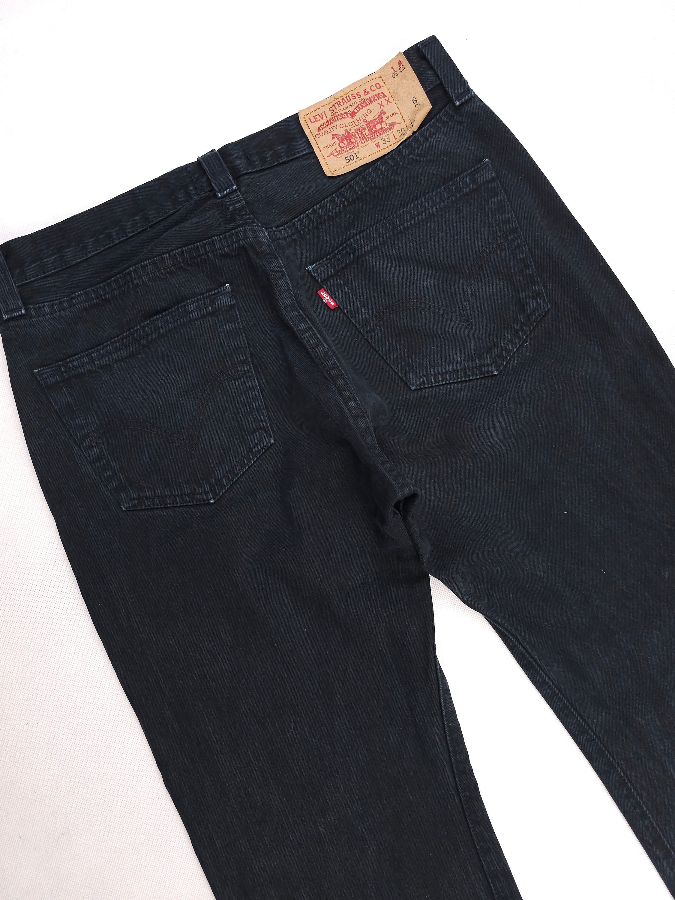 Vintage Levi's 501 W33 L30 Black RARE Levis 501 Black Men Vintage Levi's 501 W33 L30 Black RARE Levis 501 Black Men