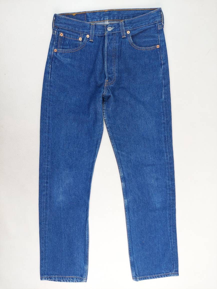 【W36 L30】 japan levi's blue 569 Levi's 569 Loose Straight Jeans Mens Size 36x34 Blue Meas