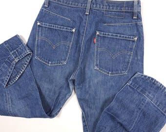 Vintage Levi's Engineered 654 W34 L34 Medium Blue RARE Levis 00002
