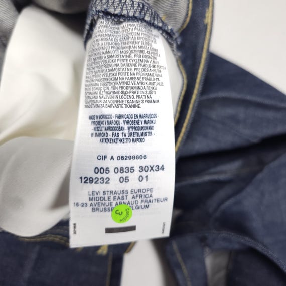 New Deadstock Levi's Engineered 30/33 Jeans 00005 Vintage Levi's