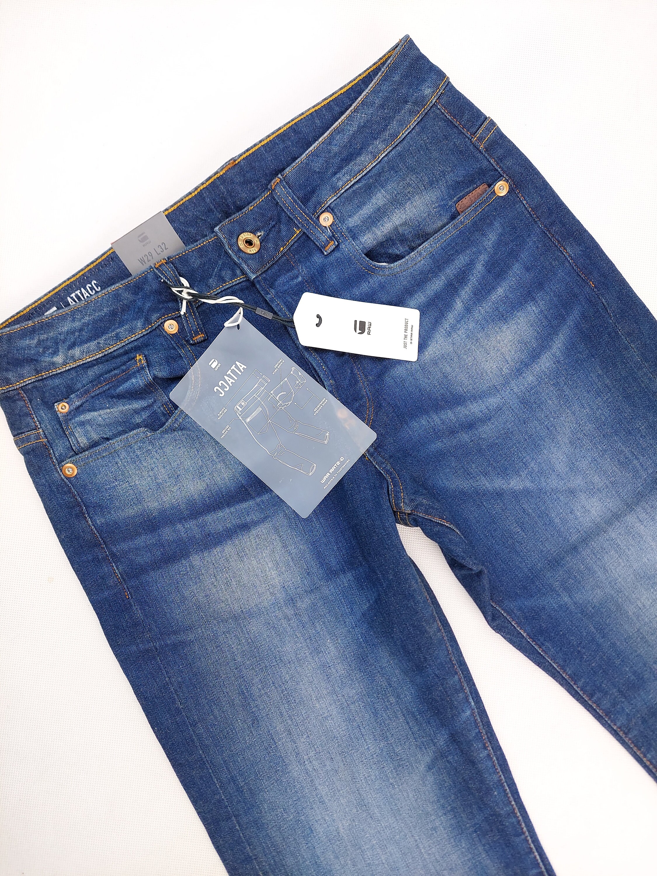Nowe Z Metką G-star RAW Attacc Straight W29 L32 Męskie Wils 