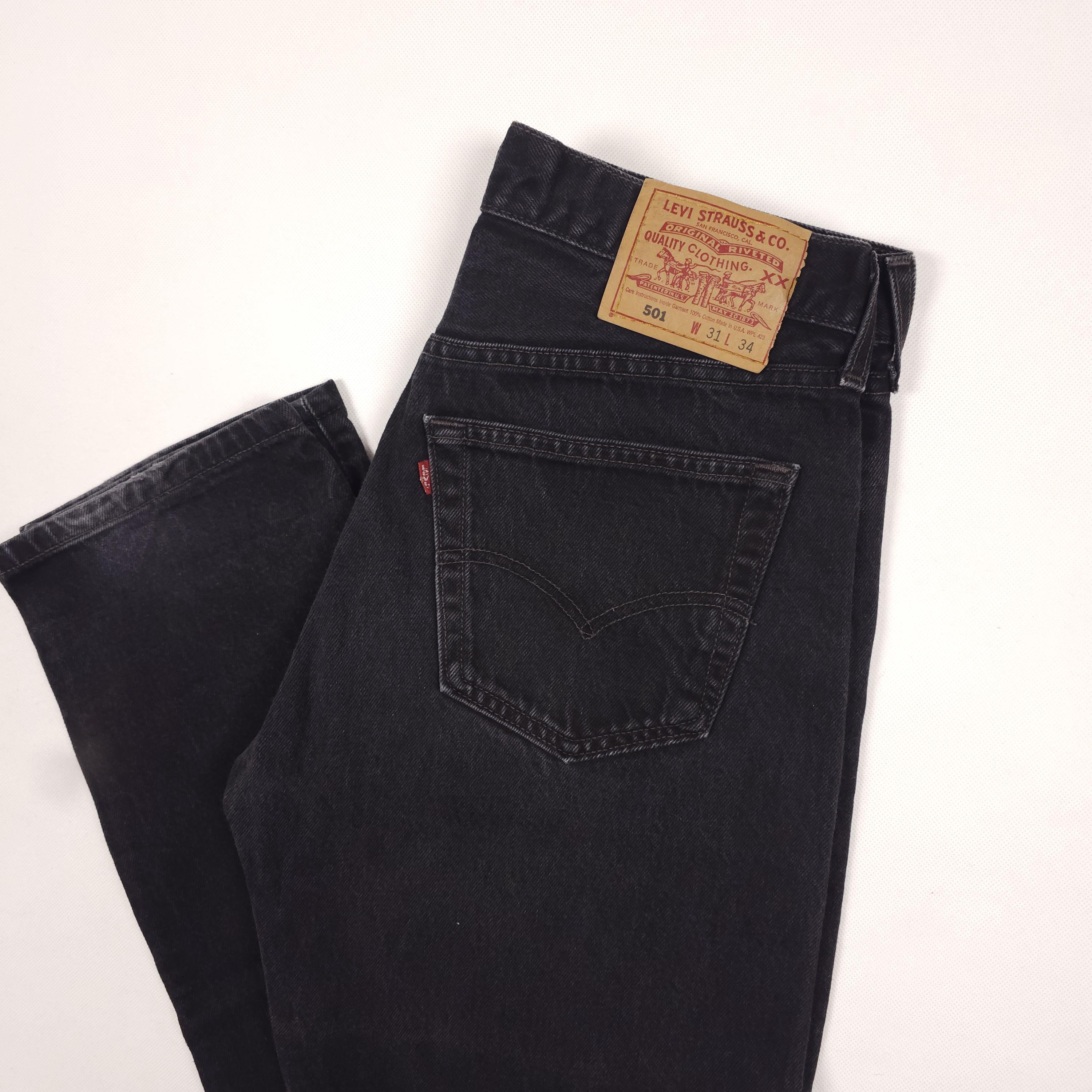 Made in USA '97 Levi's 501 W29,5 L34 Black for Women Levi's 501