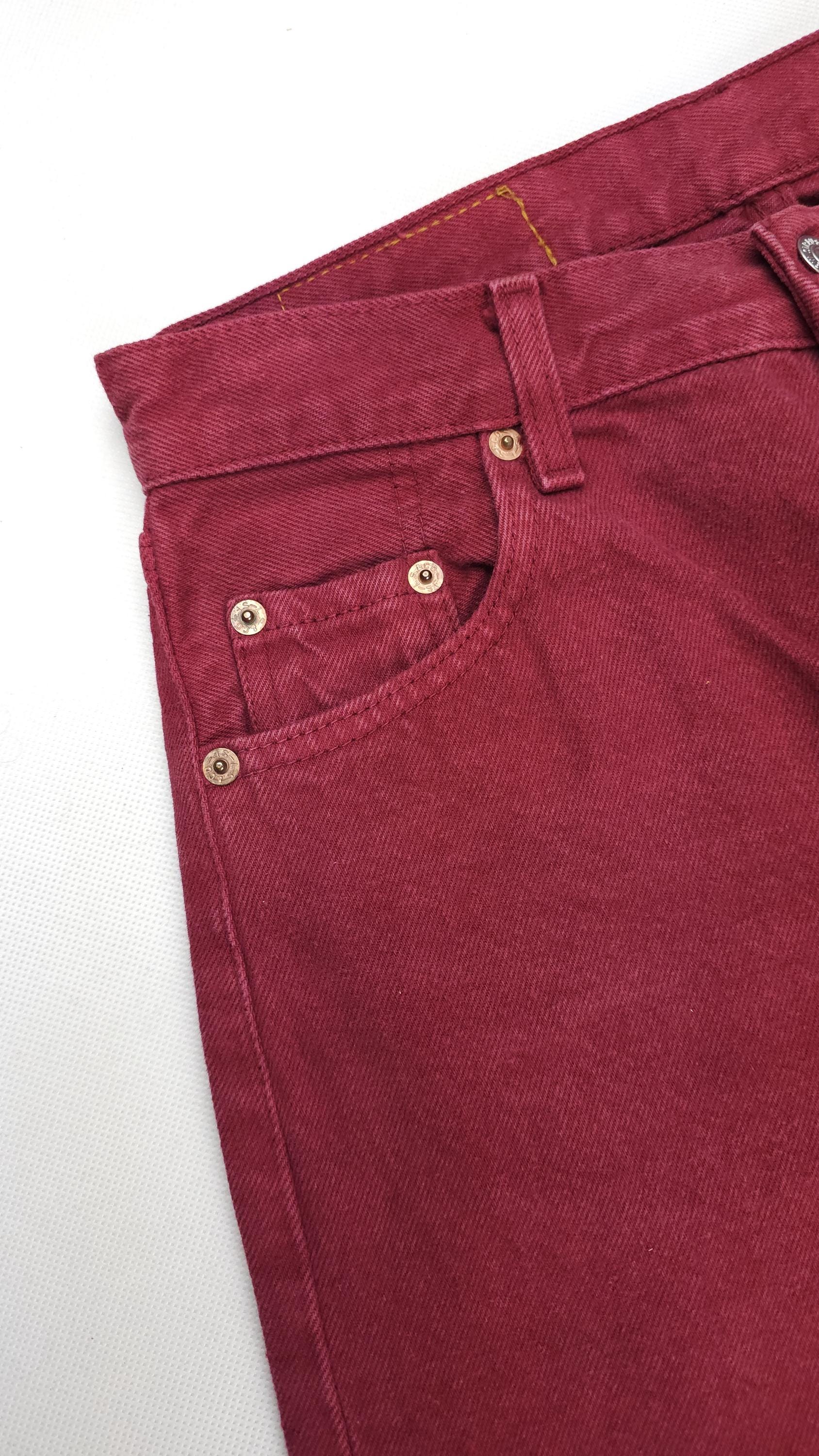 92' Made in France Red Levi's 501 W28 L30 Vintage Levis 501 Red