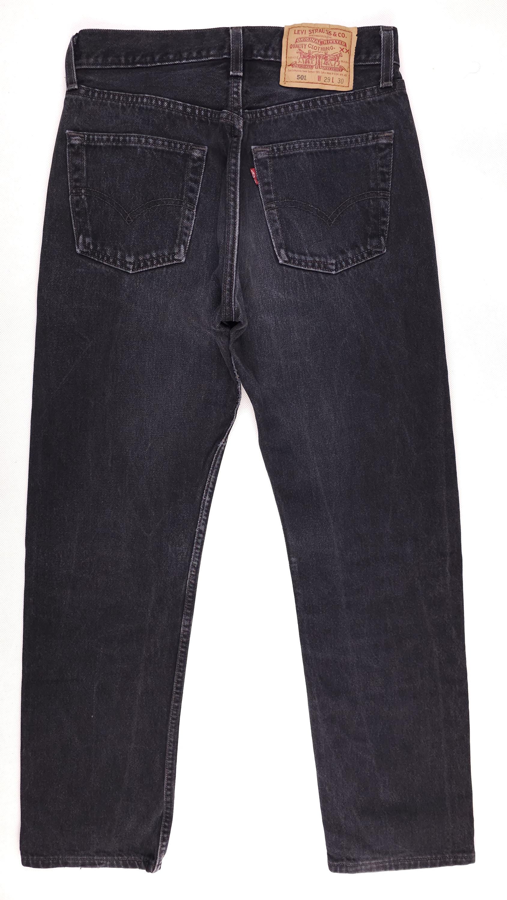 Made in USA '96 Levi's 501 W28 L30 Black for Women Levi's 501