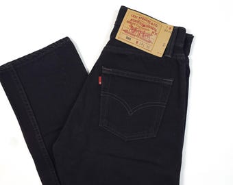 Made in USA '96 Levi's 501 Student W27,5 L30 Black for Women