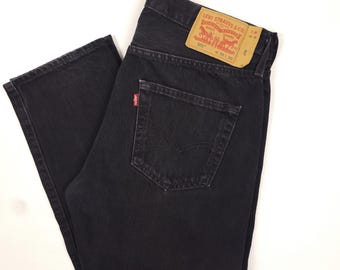90s Levi’s 501 BLACK made in USA 32×32 Vintage 90s Levi's 501 Black Jeans / Men's Size 32x32 - Etsy