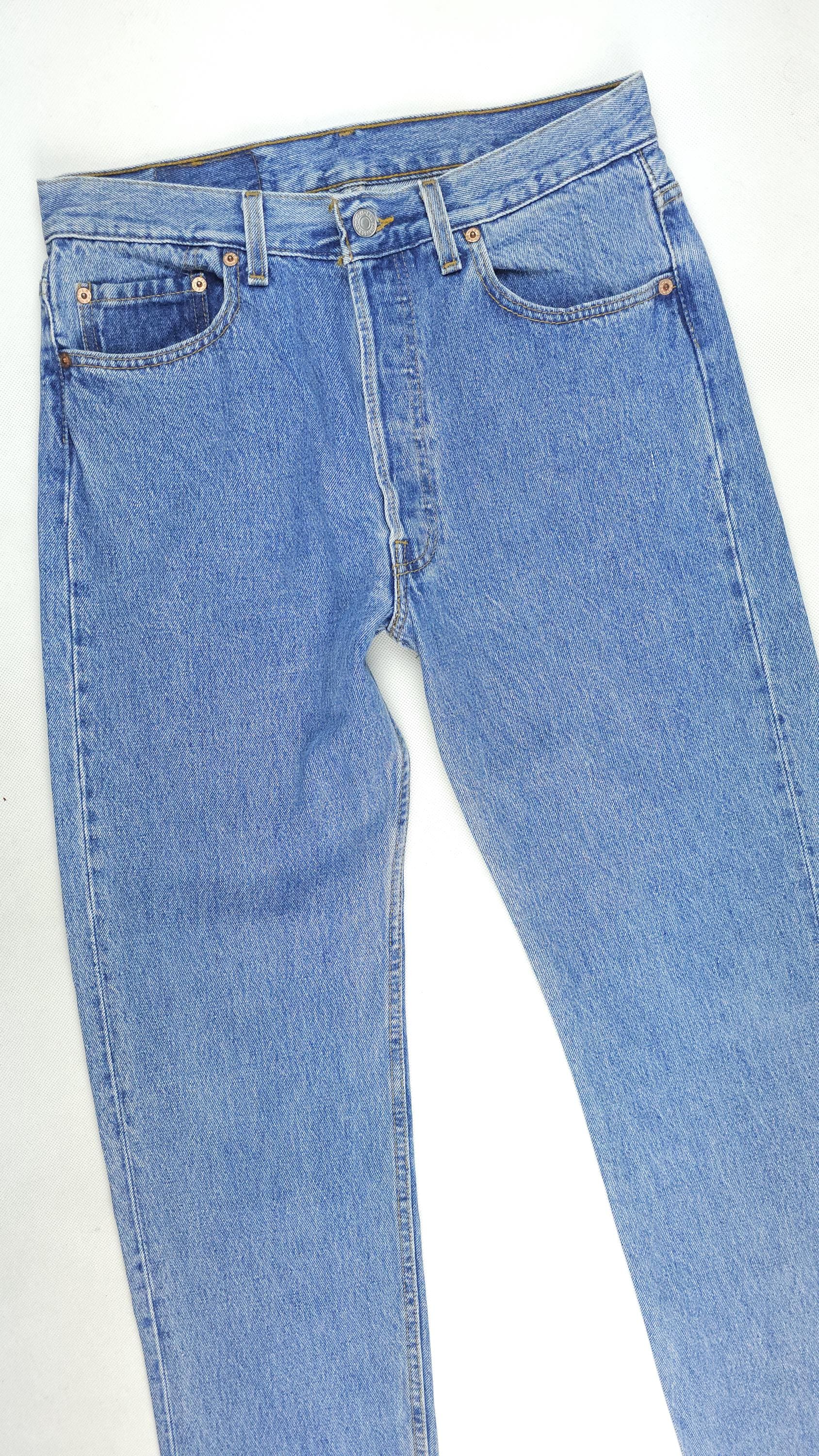 Made in USA Vintage Levi's 501 W31 L30 Light Blue Jeans Vtg Levis